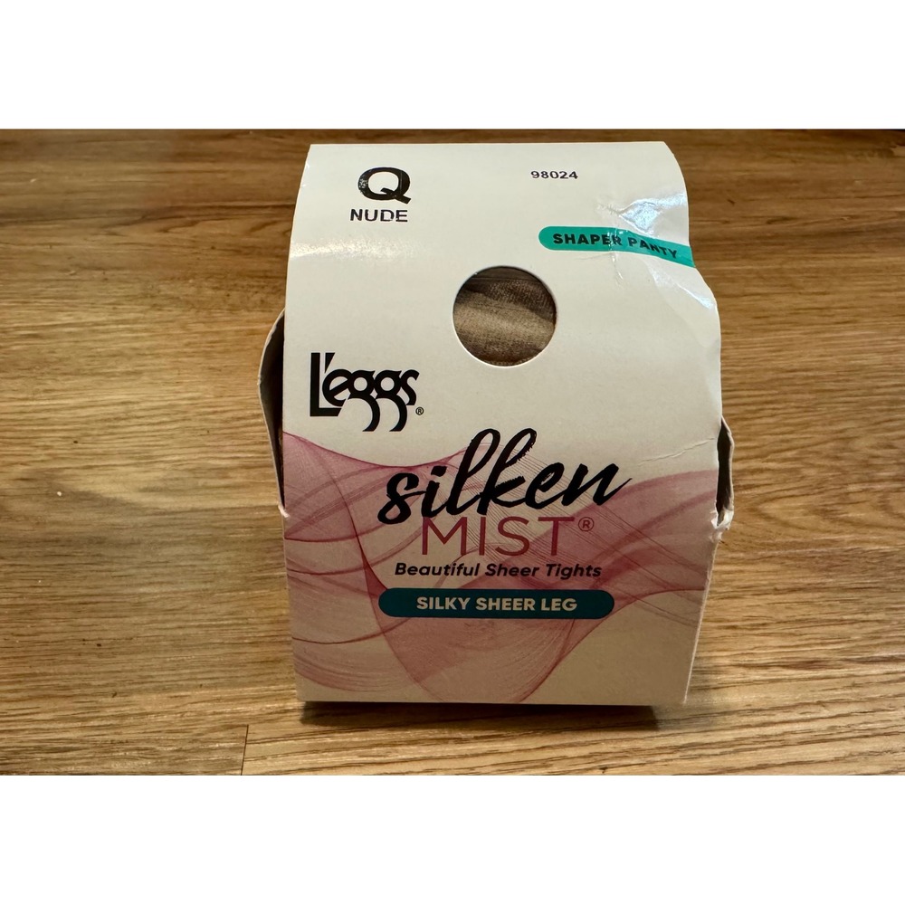 New L'eggs Silken Mist Pantyhose Women Size Q Nude Shaper Panty Silky Sheer Leg